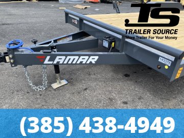 7x16 Lamar CE Flatbed Car Hauler Trailer - 7K GVWR