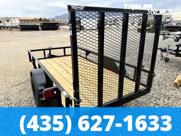5x10 Top Hat Single Axle Utility