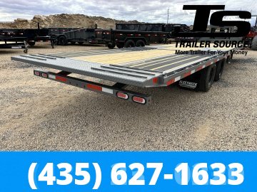 8.5x32 Diamond C FMAX-HDT 212 Gooseneck Hydraulic Dovetail Equipment Trailer -  25.9K GVWR - HDSS Suspension, Hydraulic Jack(s)