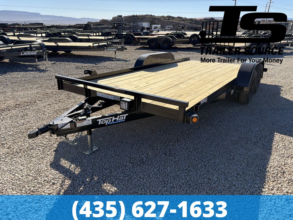 7x16 Top Hat BCH Flatbed Car Hauler