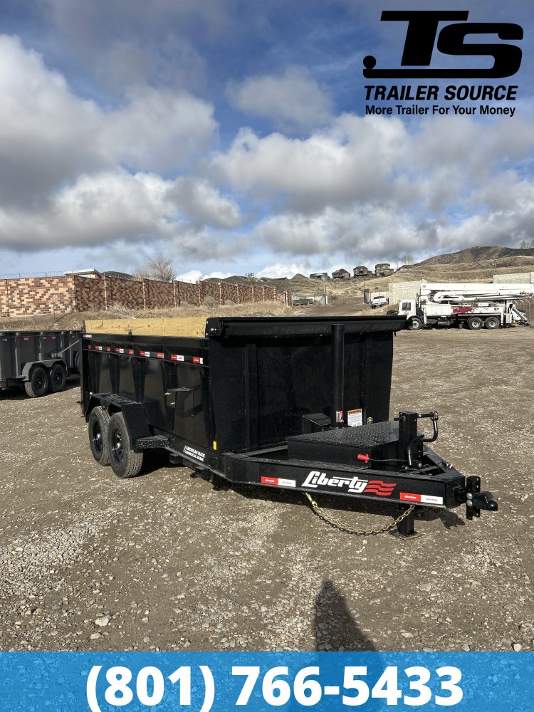7x14 Liberty LD Dump Trailer - 40" Sides - 15.4K GVWR -