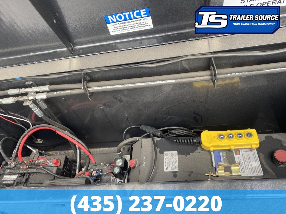 7x16 Diamond C LPT-GN 208 Gooseneck Dump Trailer - 32" Sides - 18K GVWR - Board Brackets, Hydraulic Jack(s)