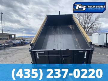 7x16 Diamond C LPT-GN 208 Gooseneck Dump Trailer - 32" Sides - 18K GVWR - Board Brackets, Hydraulic Jack(s)