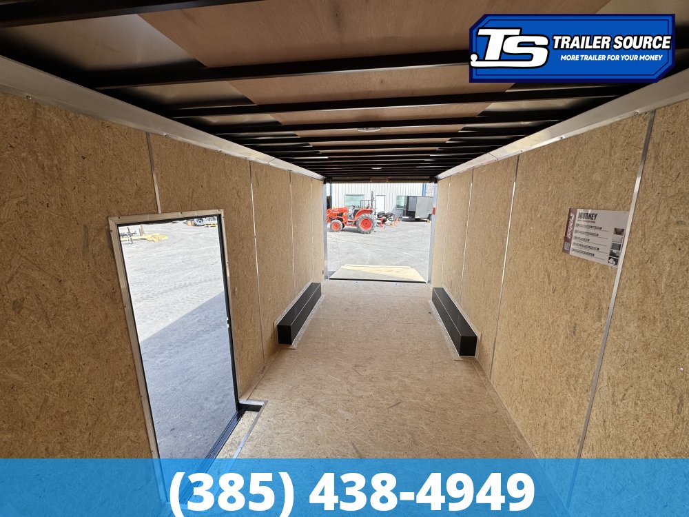 8.5x20 Pace American Journey SE Enclosed Cargo Trailer - 7'6" Interior - 10K GVWR - .080 PolyCor, Alloy Wheels, Black Out Package