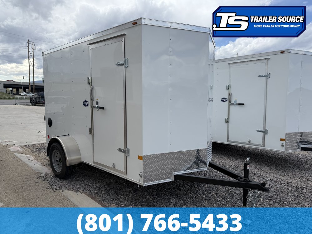 6x10 American Hauler Arrow Enclosed Cargo Trailer - 6'6" Interior - 3.5K GVWR - Ramp Door