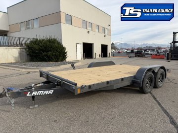 7x16 Lamar CE Flatbed Car Hauler