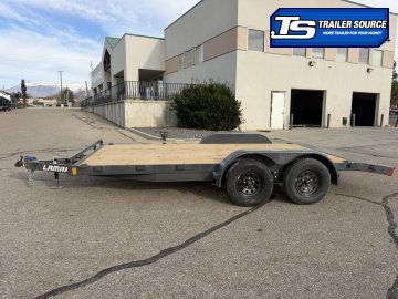 7x16 Lamar CE Flatbed Car Hauler Trailer - 7K GVWR -