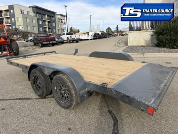 7x16 Lamar CE Flatbed Car Hauler Trailer - 7K GVWR -