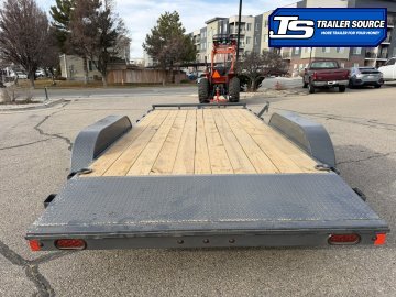 7x16 Lamar CE Flatbed Car Hauler Trailer - 7K GVWR -