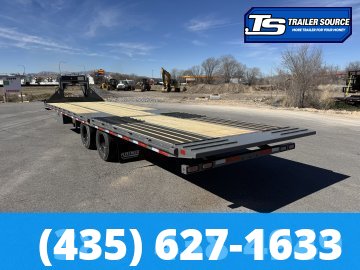 8.5x32 Diamond C FMAX-HDT 210 Gooseneck Hydraulic Dovetail Equipment Trailer - 25K GVWR -