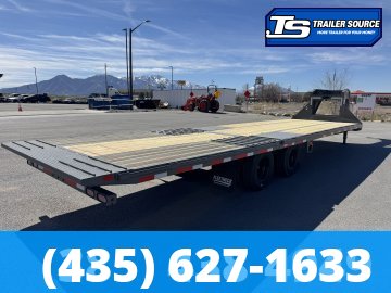 8.5x32 Diamond C FMAX-HDT 210 Gooseneck Hydraulic Dovetail Equipment Trailer - 25K GVWR -