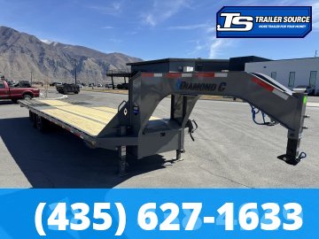 8.5x32 Diamond C FMAX-HDT 210 Gooseneck Hydraulic Dovetail Equipment Trailer - 25K GVWR -