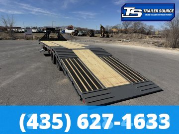 8.5x32 Diamond C FMAX-HDT 210 Gooseneck Hydraulic Dovetail Equipment Trailer - 25K GVWR -