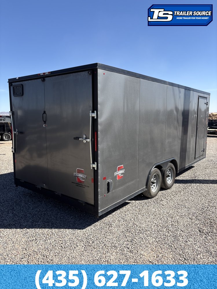 8.5x20 Charmac Stealth Enclosed Cargo Trailer - 7K GVWR - Black Out Package, E-Track, Vinyl Walls