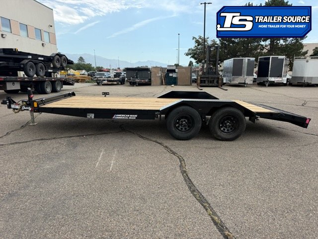 7x18 Liberty LC Flatbed Car Hauler Trailer - 7K GVWR - Slide Out Ramps