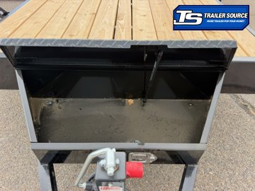 7x18 Liberty LC Flatbed Car Hauler Trailer - 7K GVWR - Slide Out Ramps
