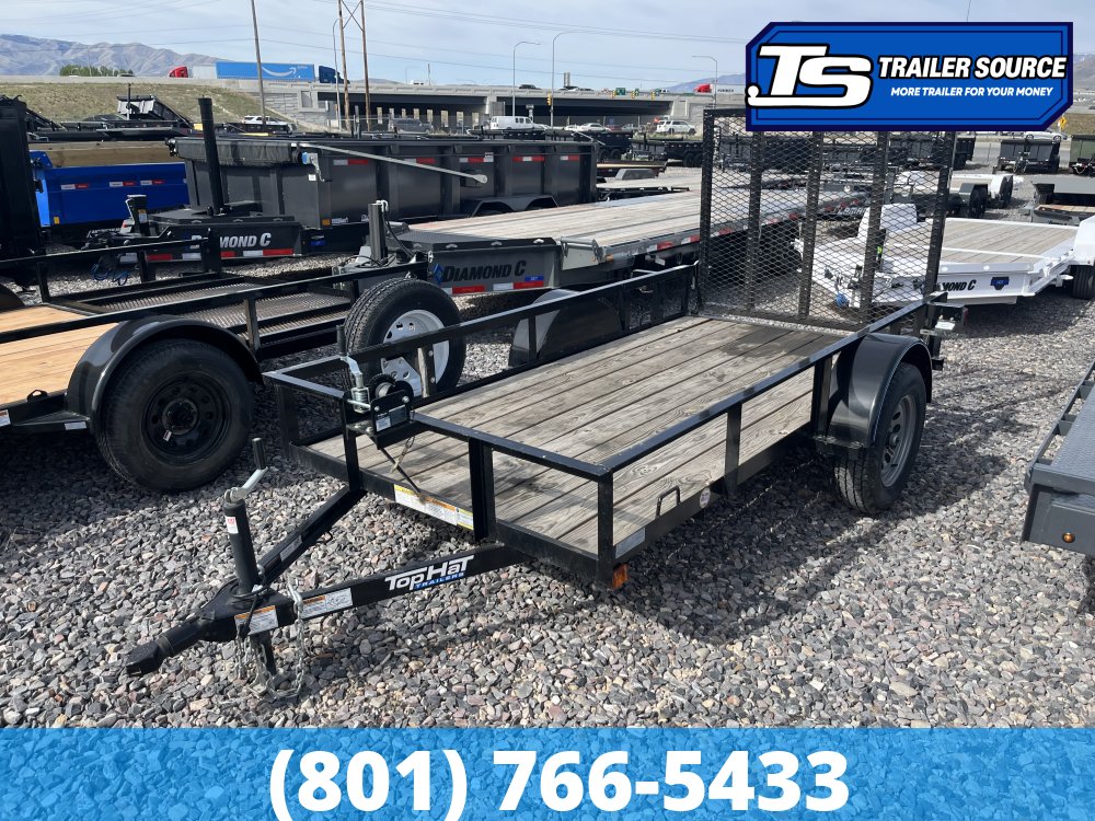 5x10 Top Hat Derby SR Utility Trailer - 3.5K GVWR - Ramp Gate, Spare Tire