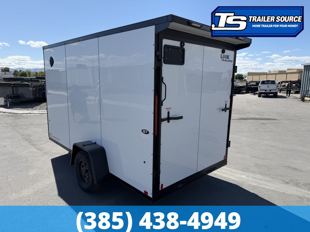 6x12 Look ST DLX Enclosed Cargo Trailer - 6'6" Interior - 3.5K GVWR - .080 PolyCor, Black Out Package, Rear Spoiler w/ Load Lights