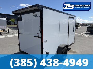 6x12 Look ST DLX Enclosed Cargo Trailer - 6'6" Interior - 3.5K GVWR - .080 PolyCor, Black Out Package, Rear Spoiler w/ Load Lights