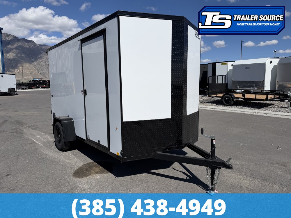 6x12 Look ST DLX Enclosed Cargo Trailer - 6'6" Interior - 3.5K GVWR - .080 PolyCor, Black Out Package, Rear Spoiler w/ Load Lights
