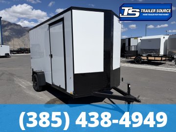 6x12 Look ST DLX Enclosed Cargo Trailer - 6'6" Interior - 3.5K GVWR - .080 PolyCor, Black Out Package, Rear Spoiler w/ Load Lights