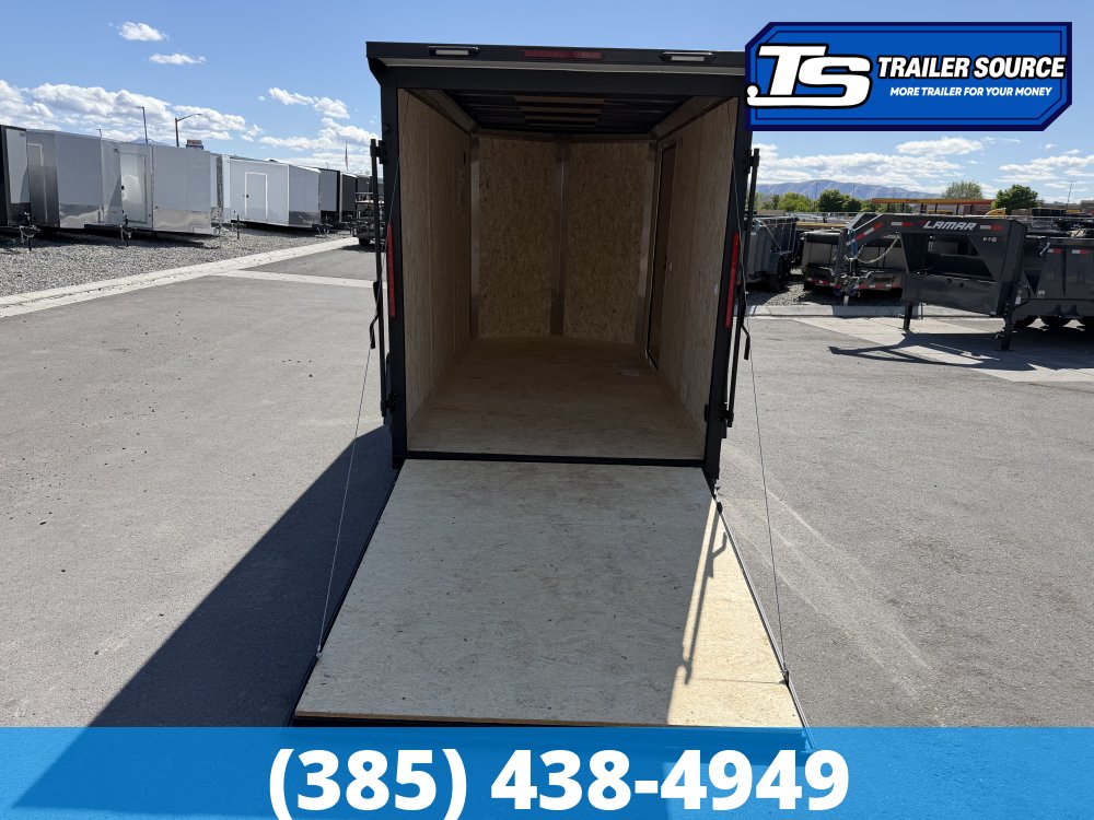 6x12 Look ST DLX Enclosed Cargo Trailer - 6'6" Interior - 3.5K GVWR - .080 PolyCor, Black Out Package, Rear Spoiler w/ Load Lights