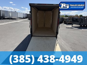 6x12 Look ST DLX Enclosed Cargo Trailer - 6'6" Interior - 3.5K GVWR - .080 PolyCor, Black Out Package, Rear Spoiler w/ Load Lights