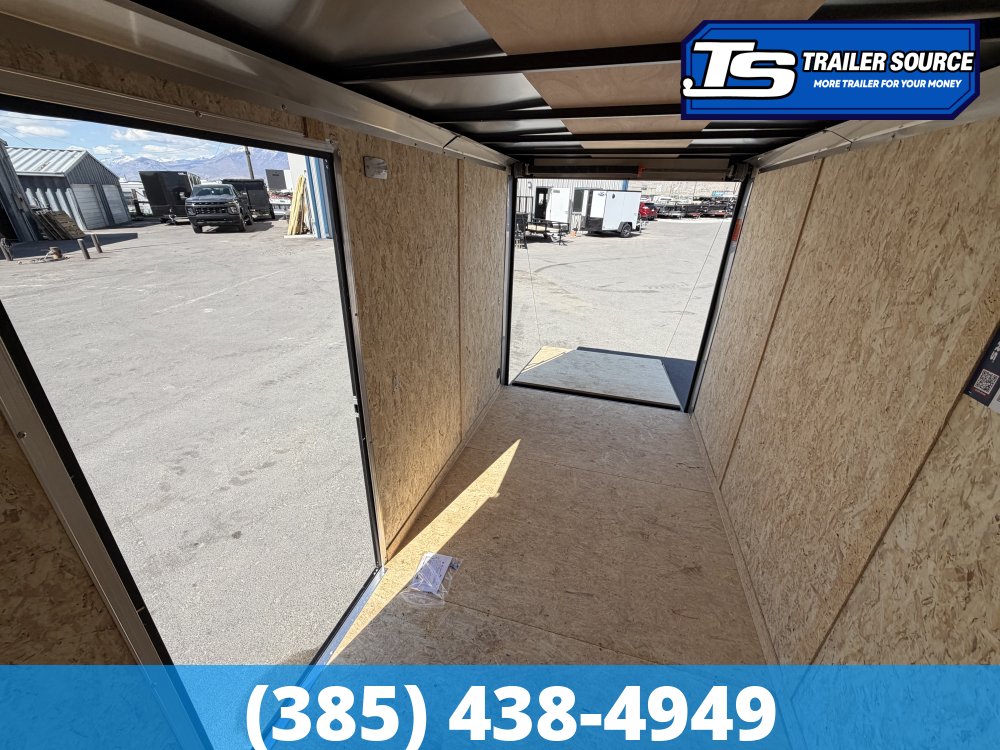 6x12 Look ST DLX Enclosed Cargo Trailer - 6'6" Interior - 3.5K GVWR - .080 PolyCor, Black Out Package, Rear Spoiler w/ Load Lights