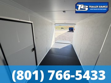 7x16 Look Element Elite Enclosed Car Hauler Trailer - 7K GVWR - .080 PolyCor, Alloy Wheels, Black Out Package, Finished Interior, Rear Spoiler w/ Load Lights, Rubber Coin Floor