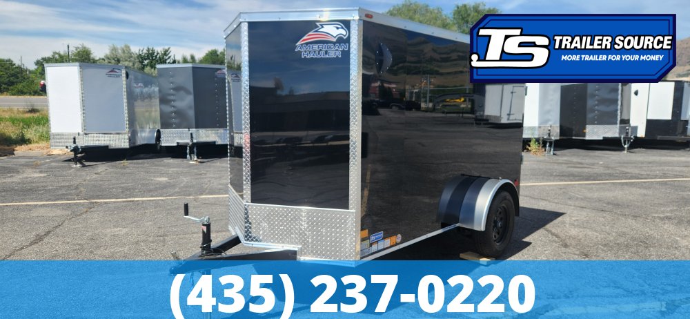 5x10 American Hauler Arrow Deluxe Enclosed Cargo Trailer - 5'6" Interior - 3.5K GVWR - .080 PolyCor, Ramp Door, Ramp Extension