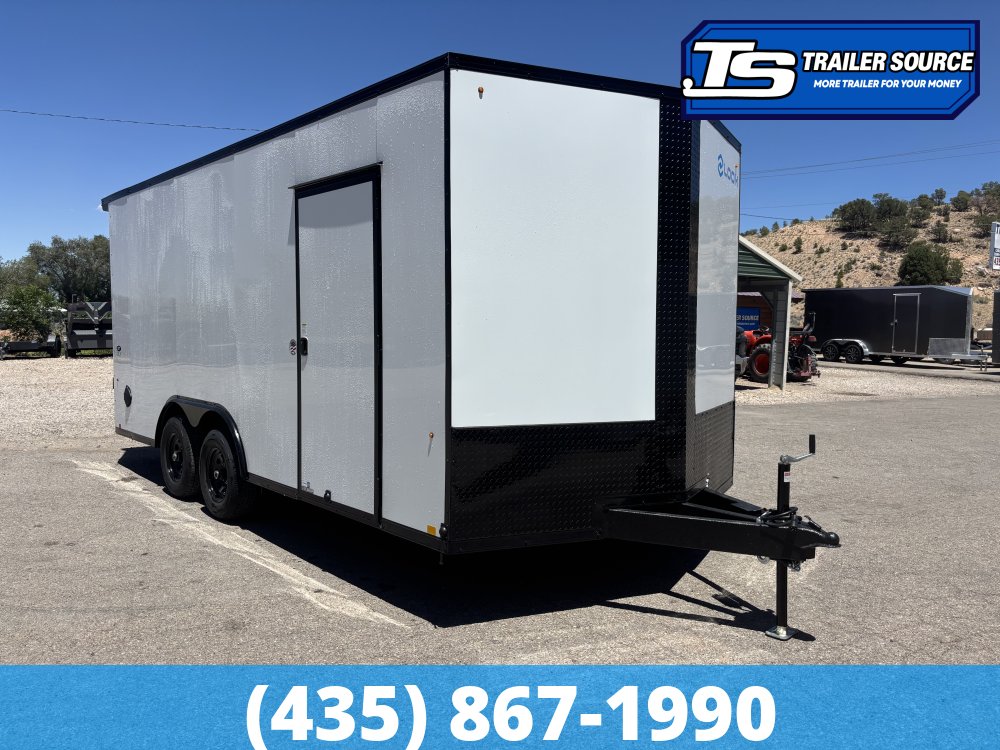 8.5x18 Look ST DLX Enclosed Cargo Trailer - 7'0" Interior - 10K GVWR - .080 PolyCor, Black Out Package, Rear Spoiler w/ Load Lights
