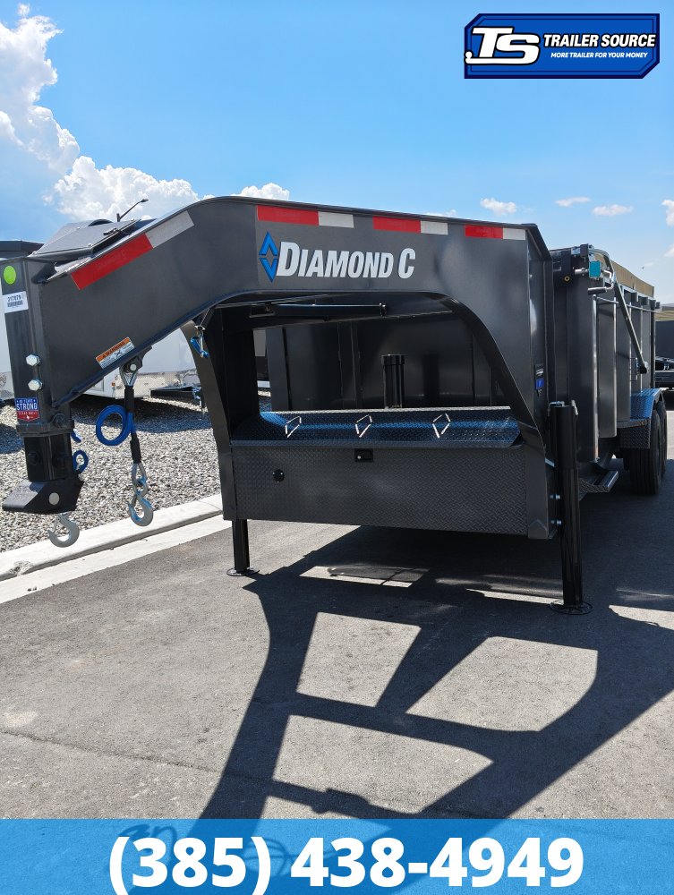 7x16 Diamond C LPT-GN 210 Pacesetter Pkg Gooseneck Dump Trailer - 44" Sides - 23K GVWR -