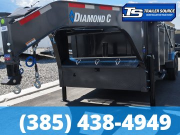 7x16 Diamond C LPT-GN 210 Pacesetter Pkg Gooseneck Dump Trailer - 44" Sides - 23K GVWR -