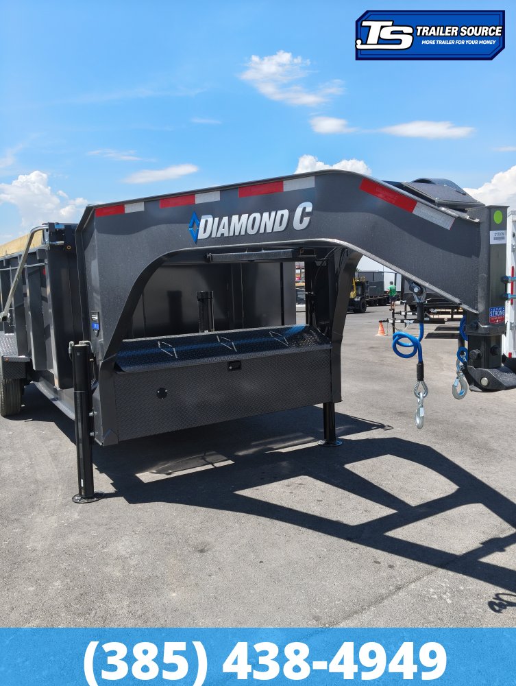 7x16 Diamond C LPT-GN 210 Pacesetter Pkg Gooseneck Dump Trailer - 44" Sides - 23K GVWR -