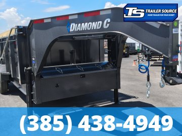 7x16 Diamond C LPT-GN 210 Pacesetter Pkg Gooseneck Dump Trailer - 44" Sides - 23K GVWR -