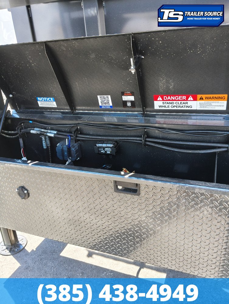 7x16 Diamond C LPT-GN 210 Pacesetter Pkg Gooseneck Dump Trailer - 44" Sides - 23K GVWR -
