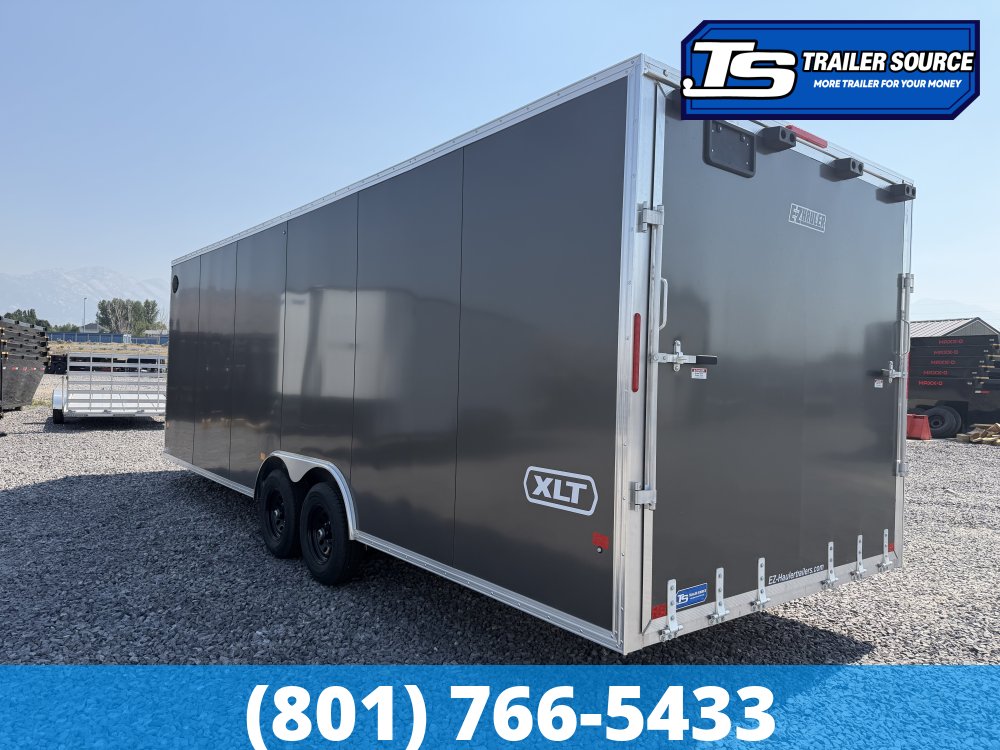 8.5x24 Alcom Aluminum EZ Hauler XLT Auto Trailer - 7'0" Interior - 10K GVWR - Dovetail