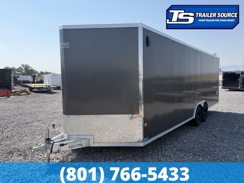 8.5x24 Alcom Aluminum EZ Hauler XLT Auto Trailer - 7'0" Interior - 10K GVWR - Dovetail