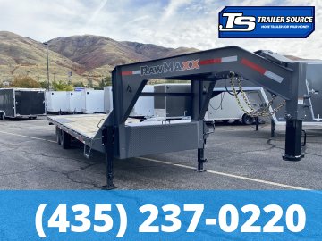8.5x26 RawMaxx GOOSENECK Tilt Trailer - 16K GVWR -
