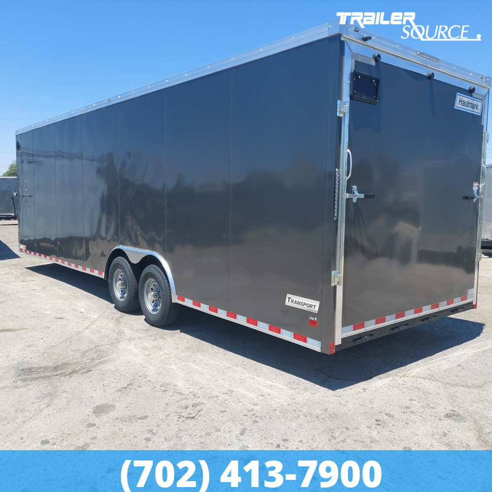 8.5x28 Haulmark Transport 7'6" Interior 12K Tandem Axle Enclosed Cargo