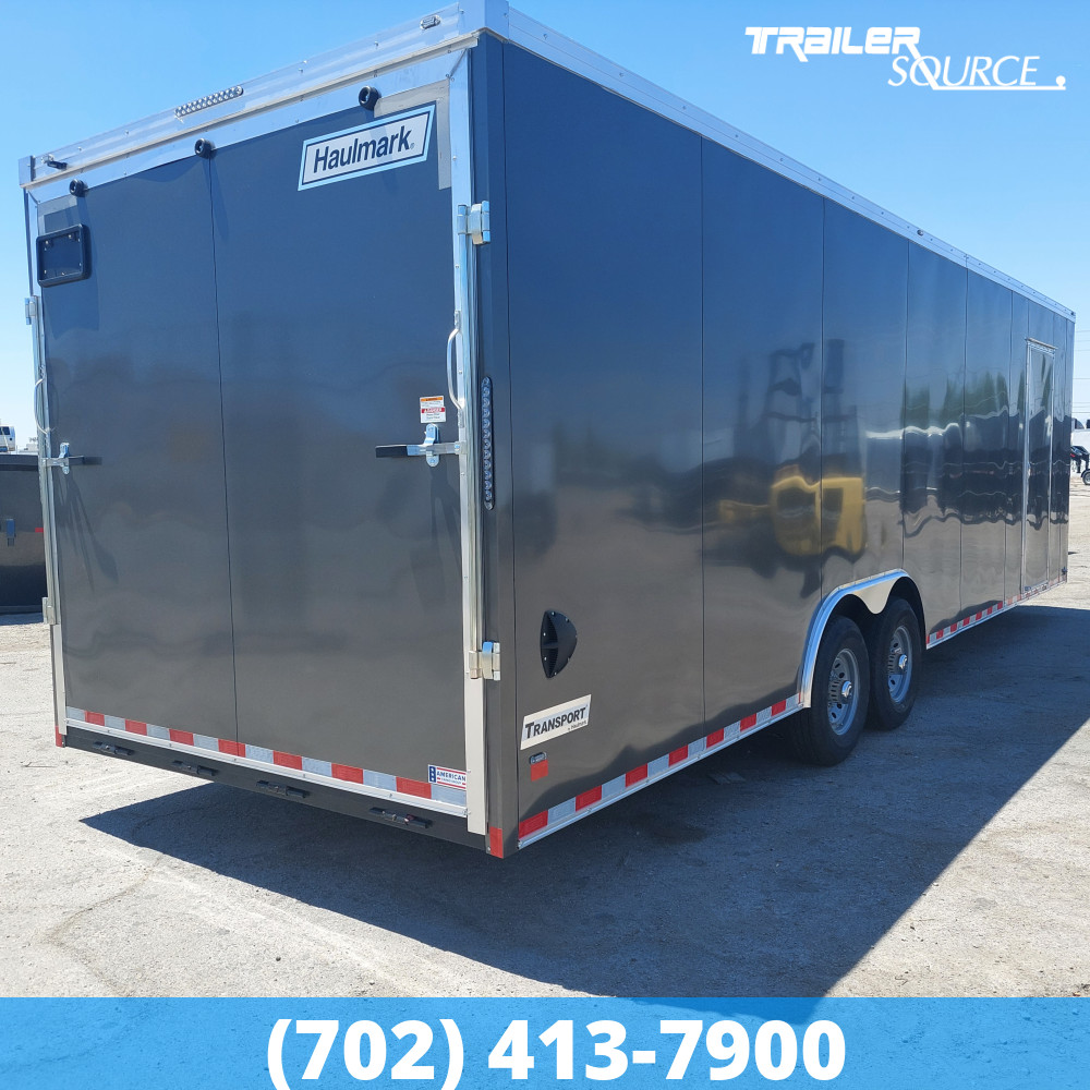 8.5x28 Haulmark Transport 7'6" Interior 12K Tandem Axle Enclosed Cargo