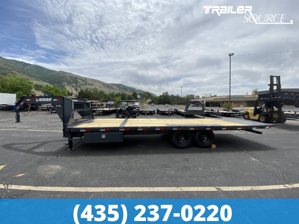 8.5x24 Lamar FA 14K Gooseneck Deckover Tilt