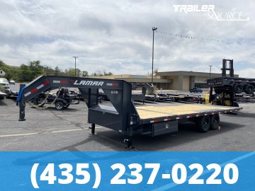 8.5x24 Lamar FA 14K Gooseneck Deckover Tilt