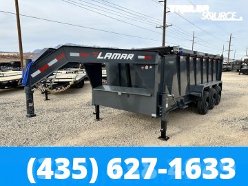 7x16 Lamar DT Gooseneck  21K GVW Dump