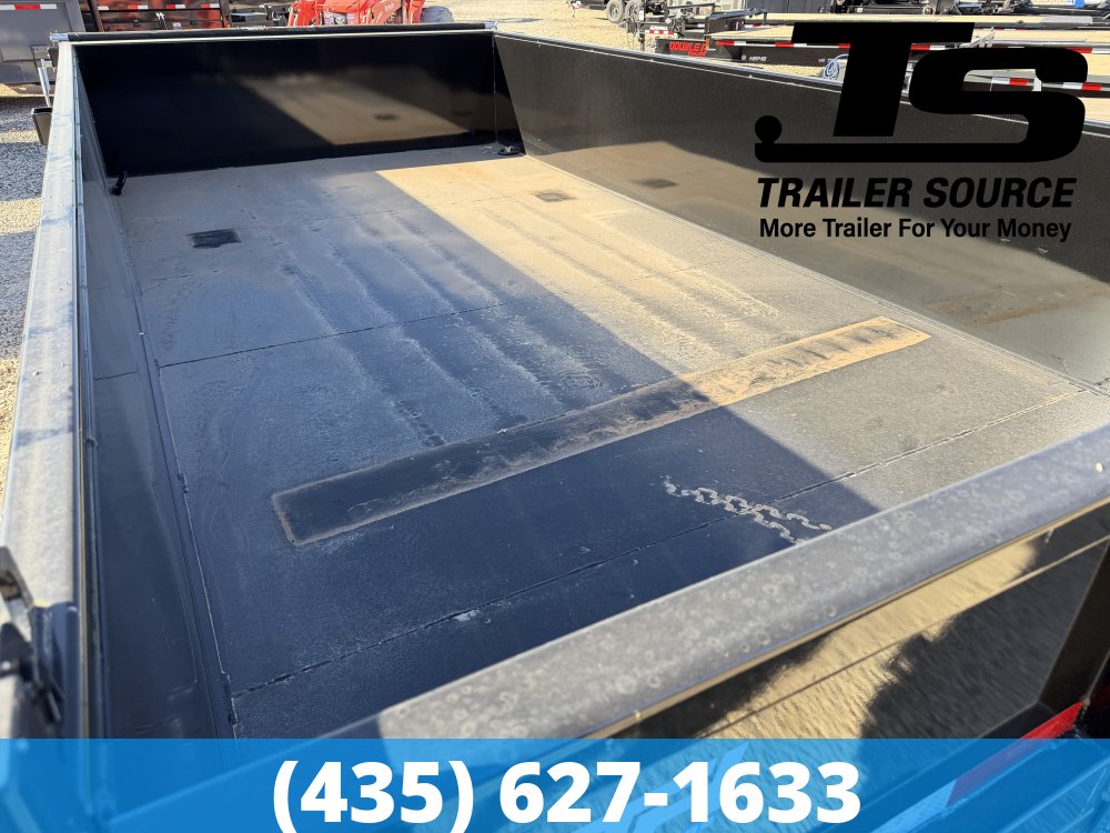 7x14 Top Hat DE Dump Trailer - 24" Sides - 14K GVWR -