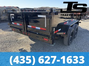 7x14 Top Hat DE Dump Trailer - 24" Sides - 14K GVWR -
