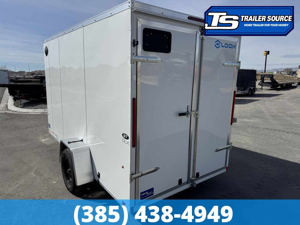 6x12 Look ST DLX Enclosed Cargo Trailer - 6'6" Interior - 3.5K GVWR - Barn Doors