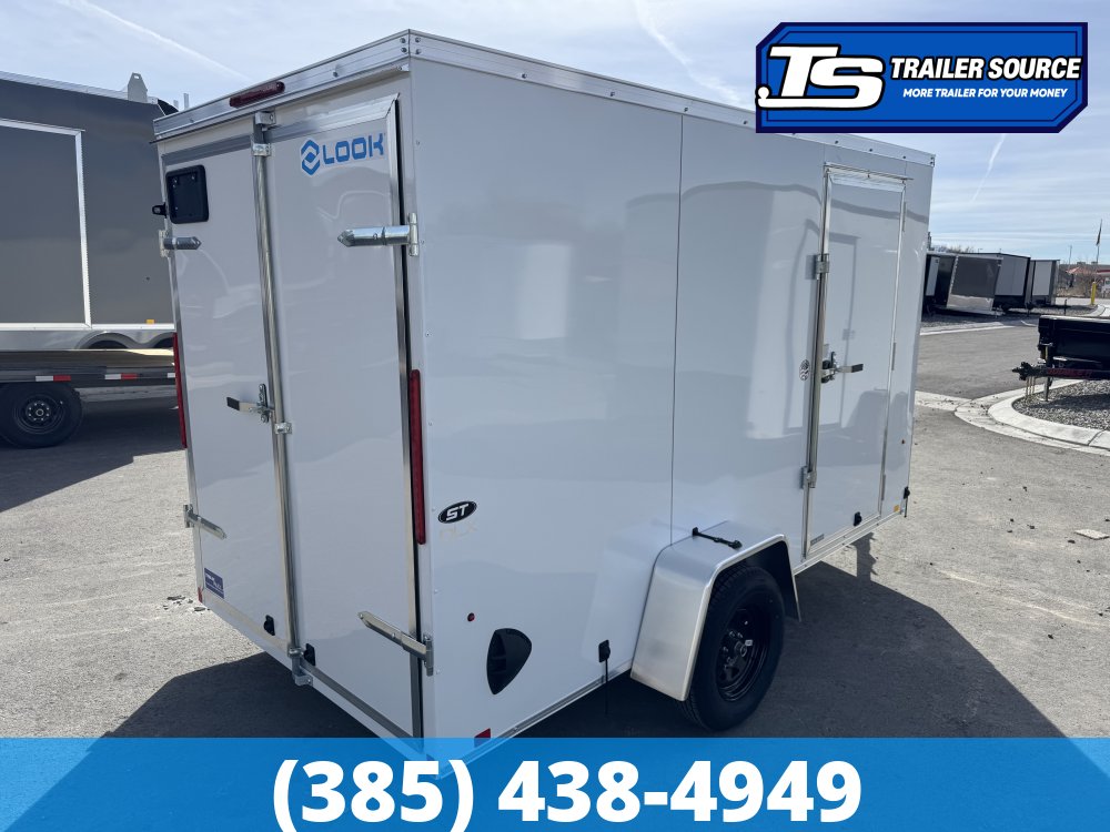 6x12 Look ST DLX Enclosed Cargo Trailer - 6'6" Interior - 3.5K GVWR - Barn Doors