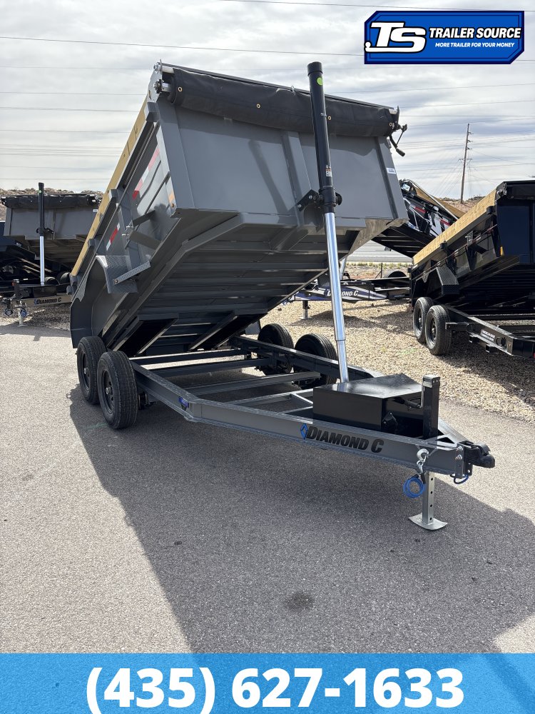 Diamond C MDT 206 6.5x12 ft Dump Trailer 32" Sides 10K GVWR Board Brackets