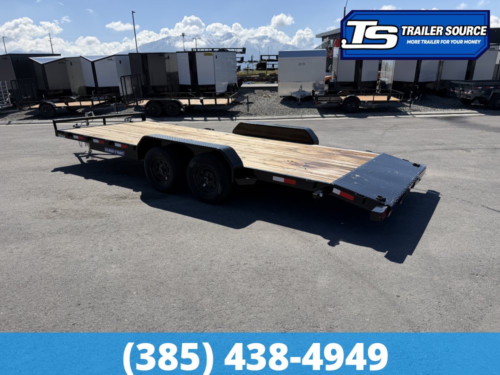 7x20 Sure-Trac C-Channel Flatbed Car Hauler Trailer - 7K GVWR -